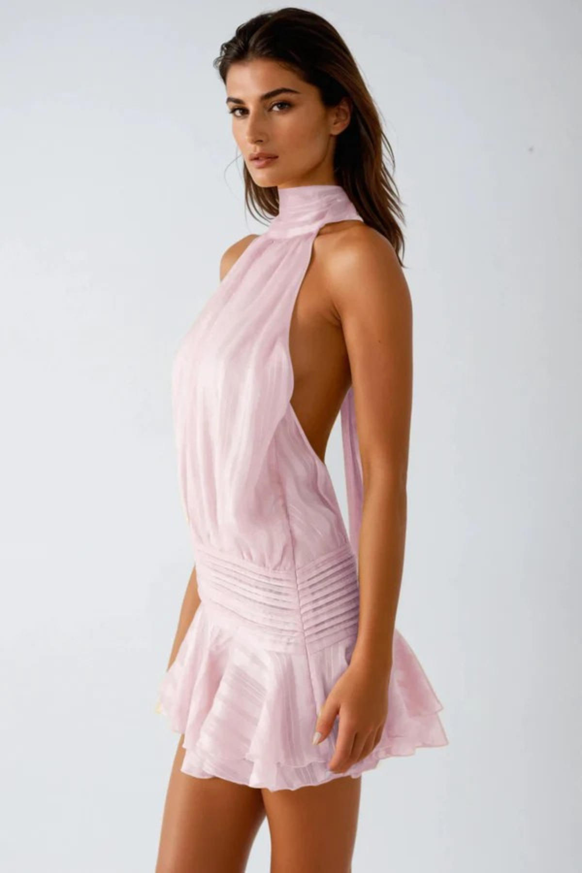 Neriah Halter Mini Dress Dresses Olivia The Label