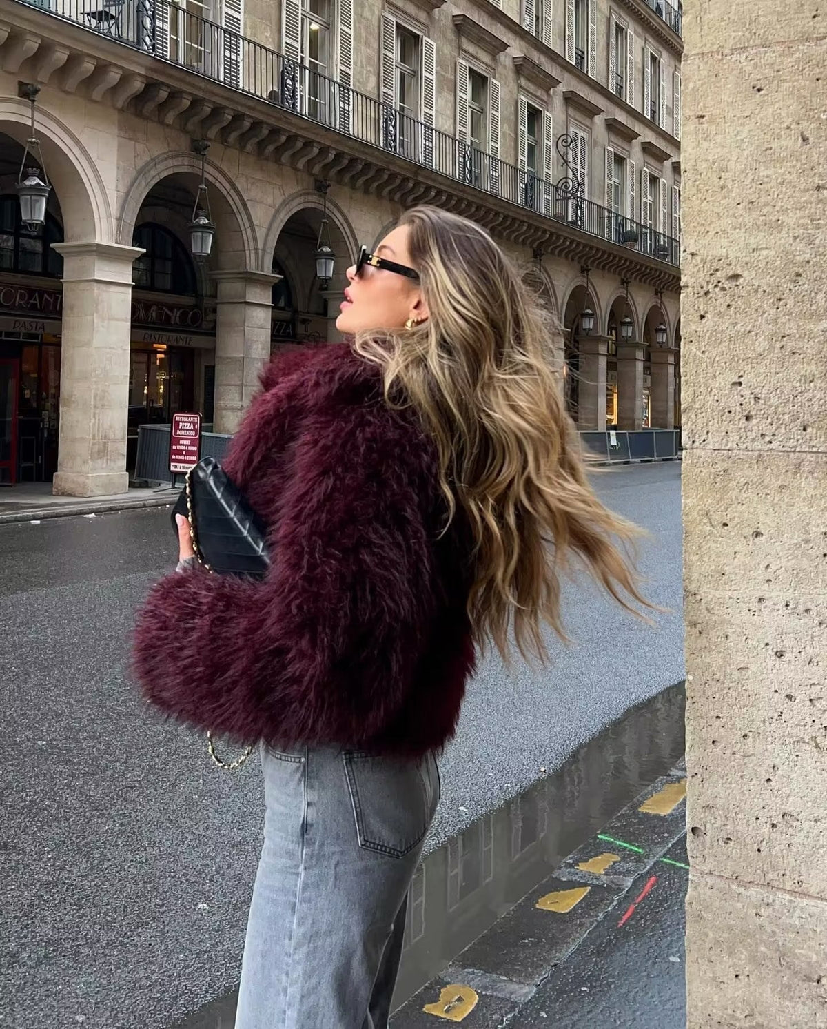Kaelen Faux Fur Coat Olivia The Label