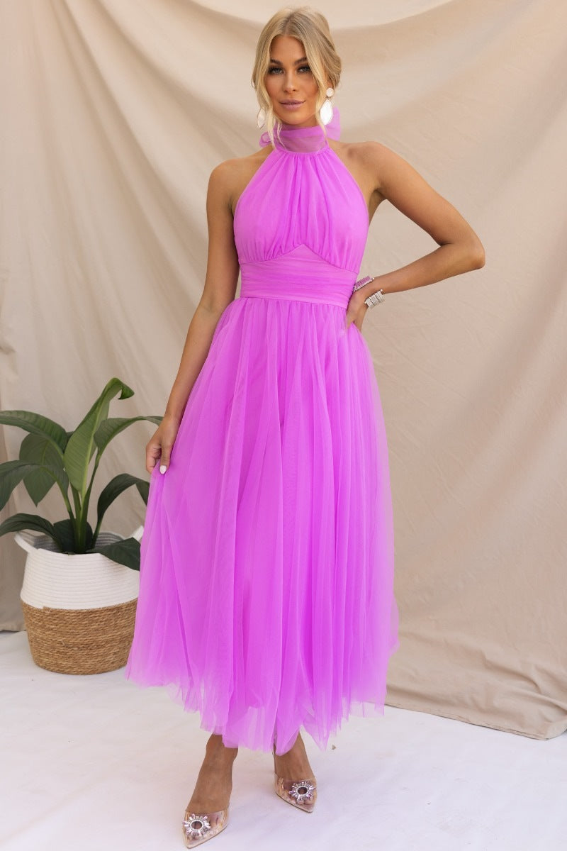Sadie - Fancy Tulle Midi Dress Olivia The Label