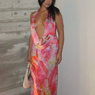Jarrah - Backless Halter Maxi Dress Olivia The Label