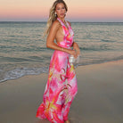 Jarrah - Backless Halter Maxi Dress Olivia The Label