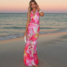 Jarrah - Backless Halter Maxi Dress Olivia The Label