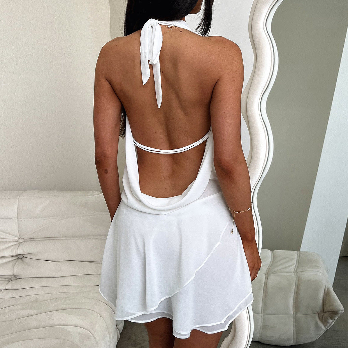Mirabel - Halter Backless Mini Dress Olivia The Label