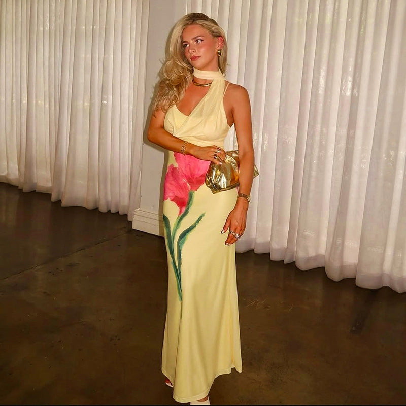 Isolde - Backless Maxi Dress Olivia The Label