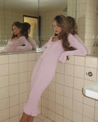 Vienna - Maternity Casual Long Sleeved Midi Dress Olivia The Label