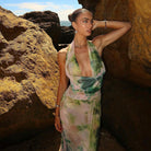 Soraya - Backless Halter Maxi Dress Olivia The Label