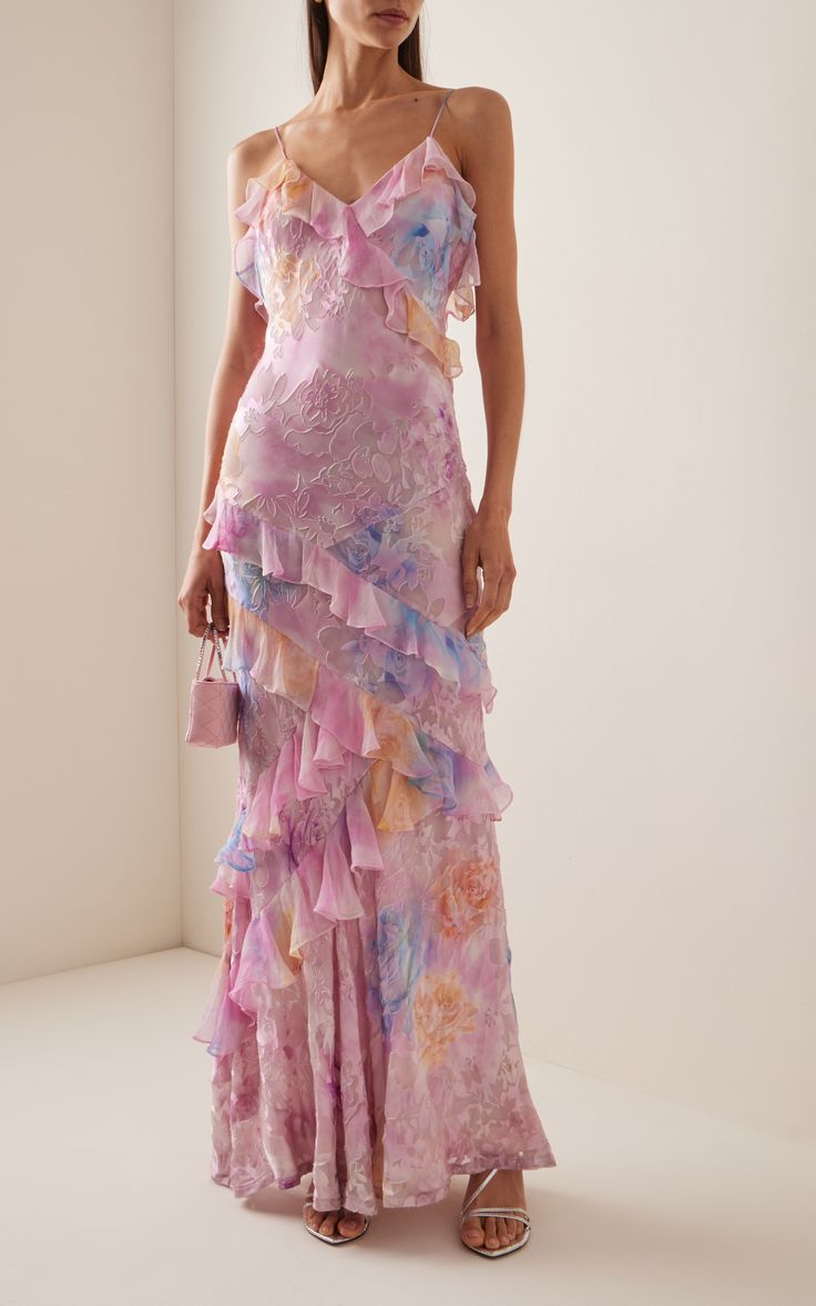 Cassidy - Charming Ruffle Maxi Dress Olivia The Label