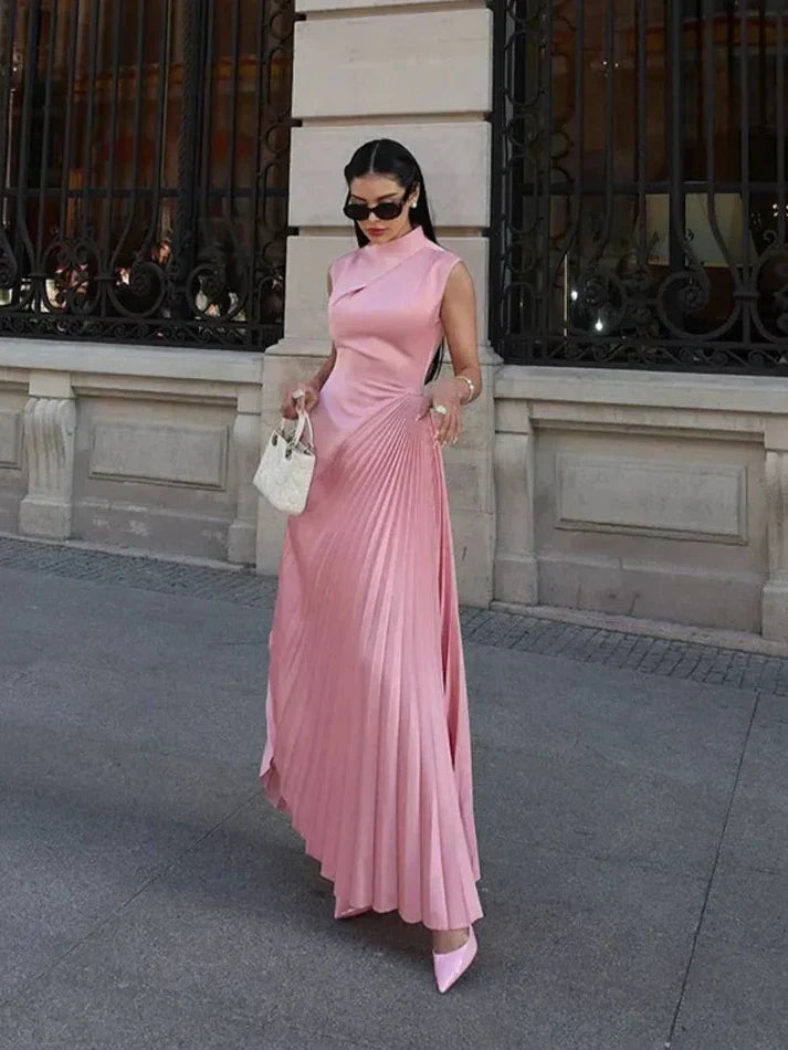 Persephone - Classy Draped Gown Olivia The Label Pink XS