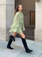 Selene - Dreamy Flowing Mini Dress Olivia The Label