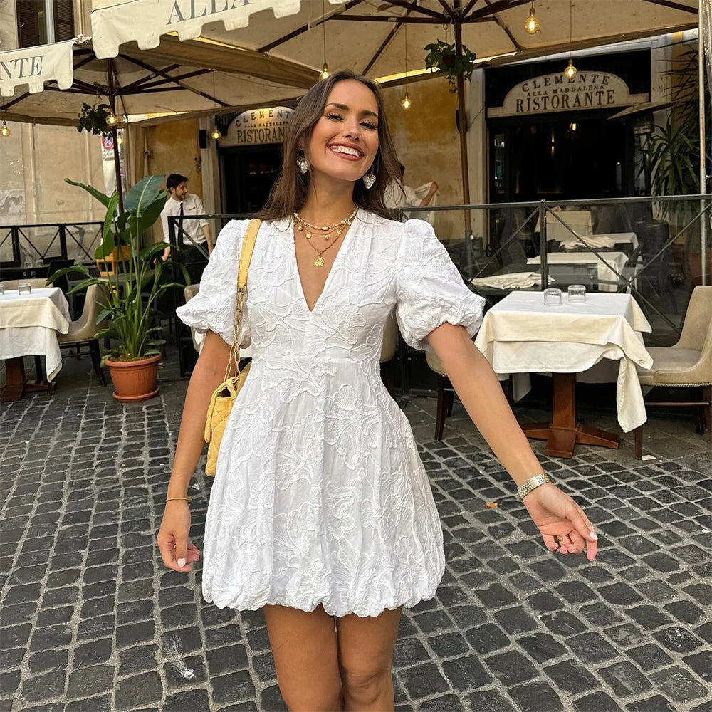 Orla - Chic Embroidered Mini Dress Olivia The Label