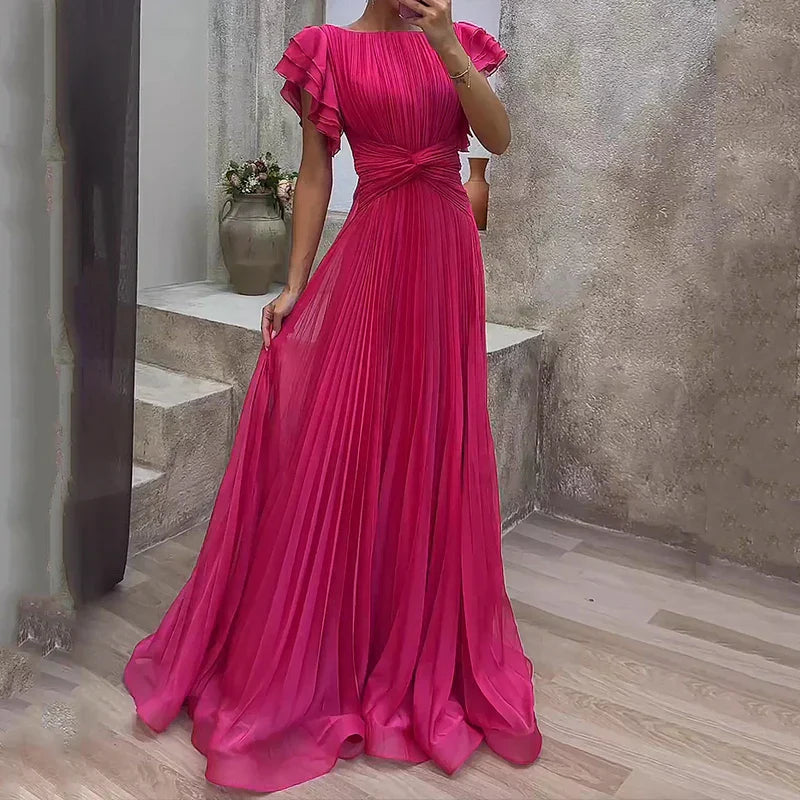 Maribella - Pleated Evening Gown Olivia The Label