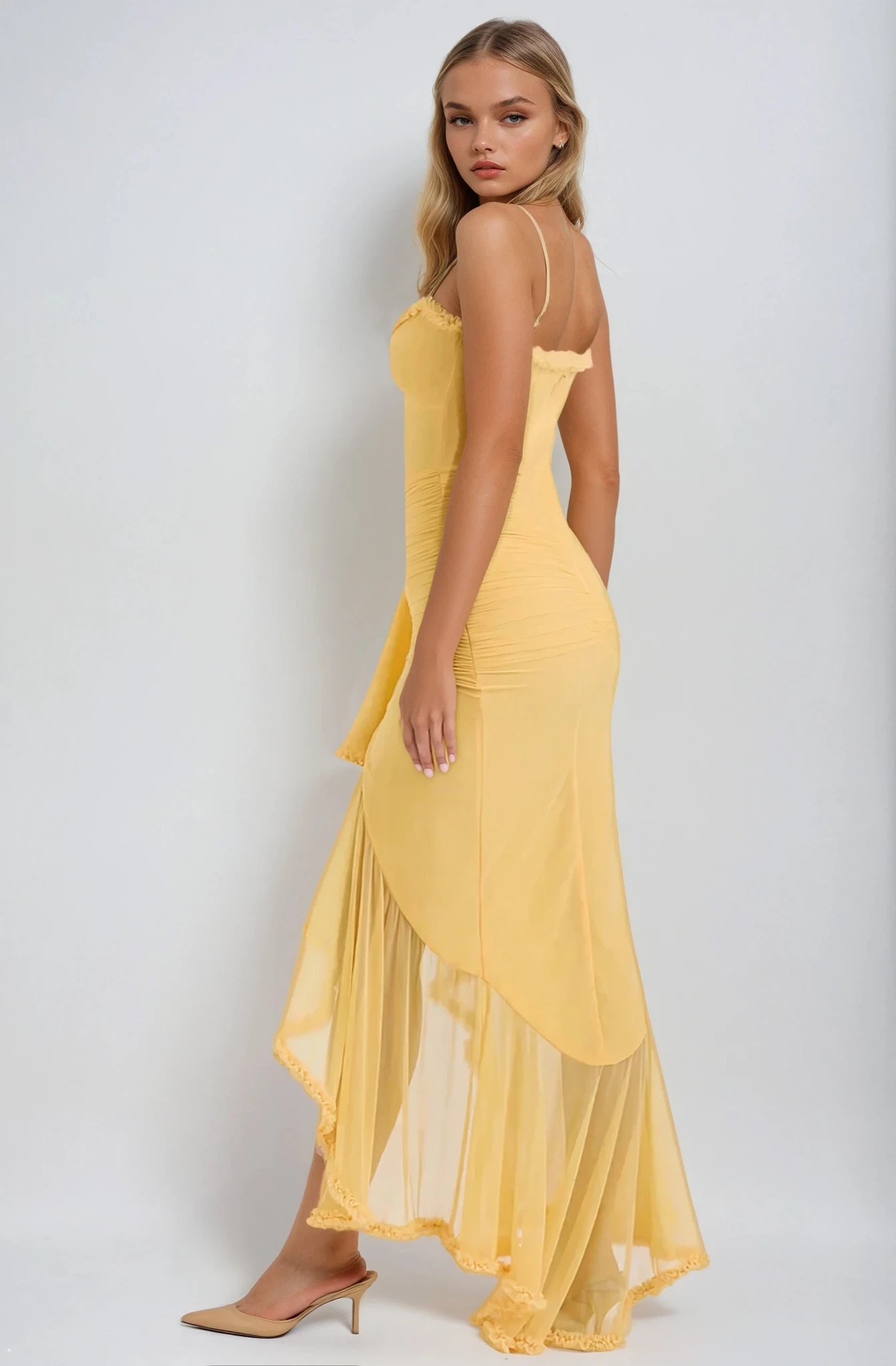 Audrey - Charming Ruffled Gown Olivia The Label