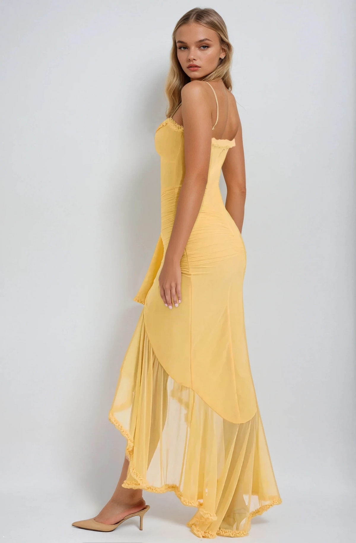 Audrey - Charming Ruffled Gown Olivia The Label