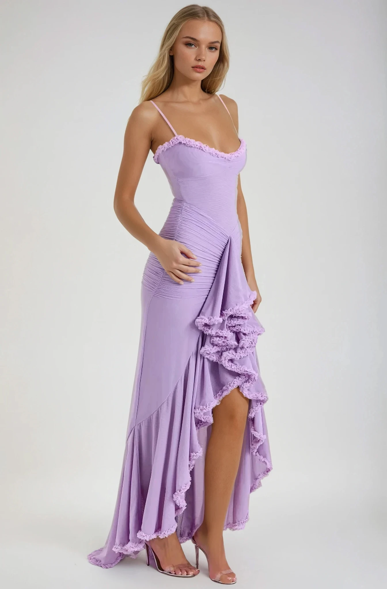 Audrey - Charming Ruffled Gown Olivia The Label