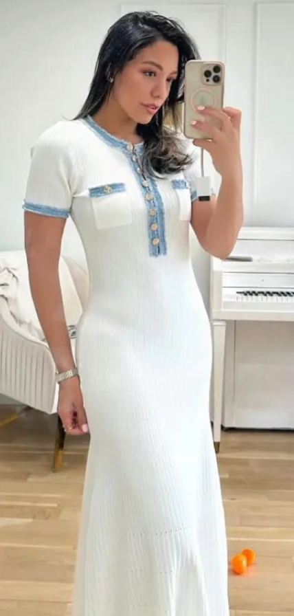 Kenzie - Buttoned Maxi Dress Olivia The Label