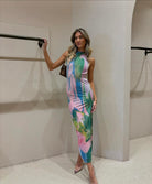 Ava - Pastel Maxi Dress Olivia The Label Multicolour XS