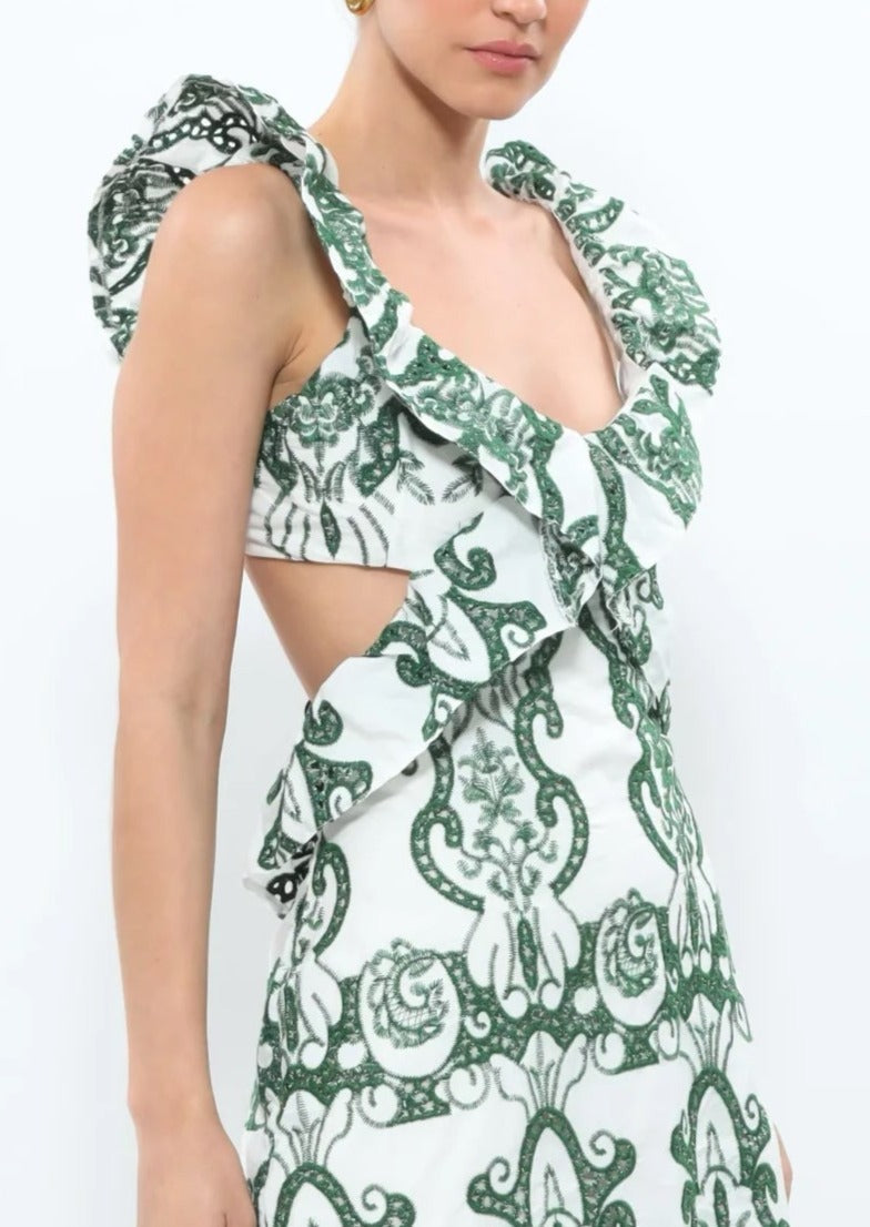 Kirra - Ruffled Maxi Dress Olivia The Label