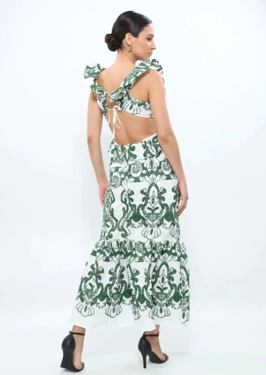 Kirra - Ruffled Maxi Dress Olivia The Label