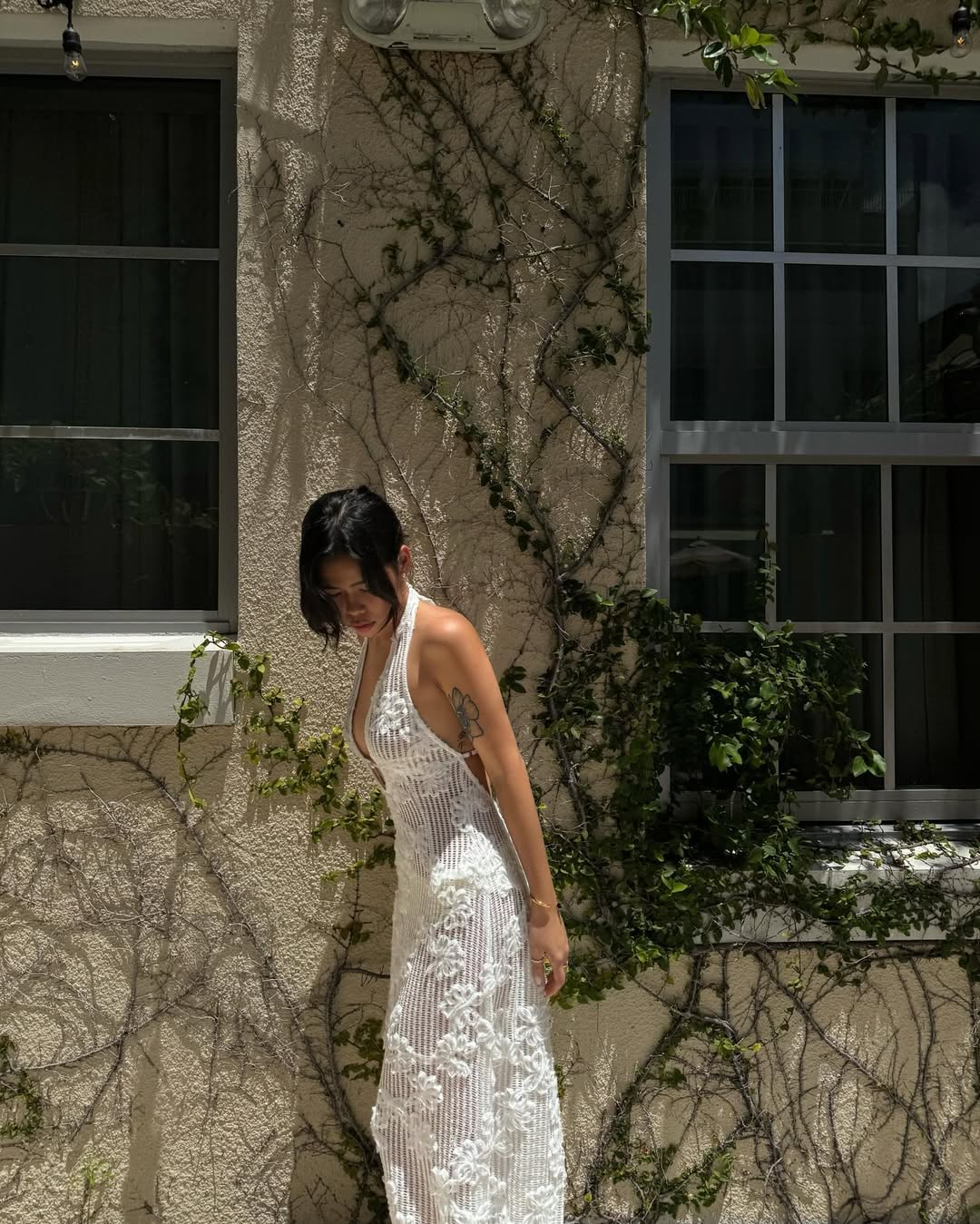 Arlette - Hanging Neck Sleeveless Maxi Dress Olivia The Label