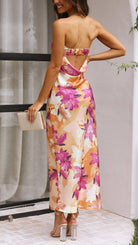 Rosalind - Chic Strapless Midi Dress Olivia The Label