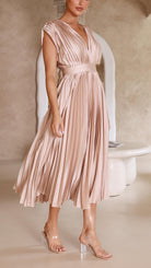 Seren - Deep V-Neck Maxi Dress Olivia The Label
