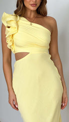 Blaire - One-Shoulder Cutout Maxi Dress Olivia The Label