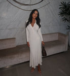 Elki - Knitted Midi Dress Olivia The Label White XS