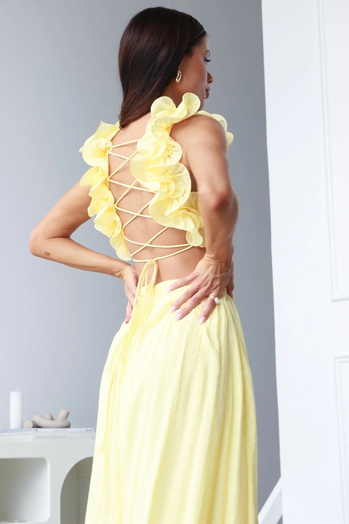 Brielle - Elegant Backless Maxi Dress Olivia The Label