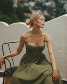 Lottie - Bustier Sleeveless Midi Dress Olivia The Label