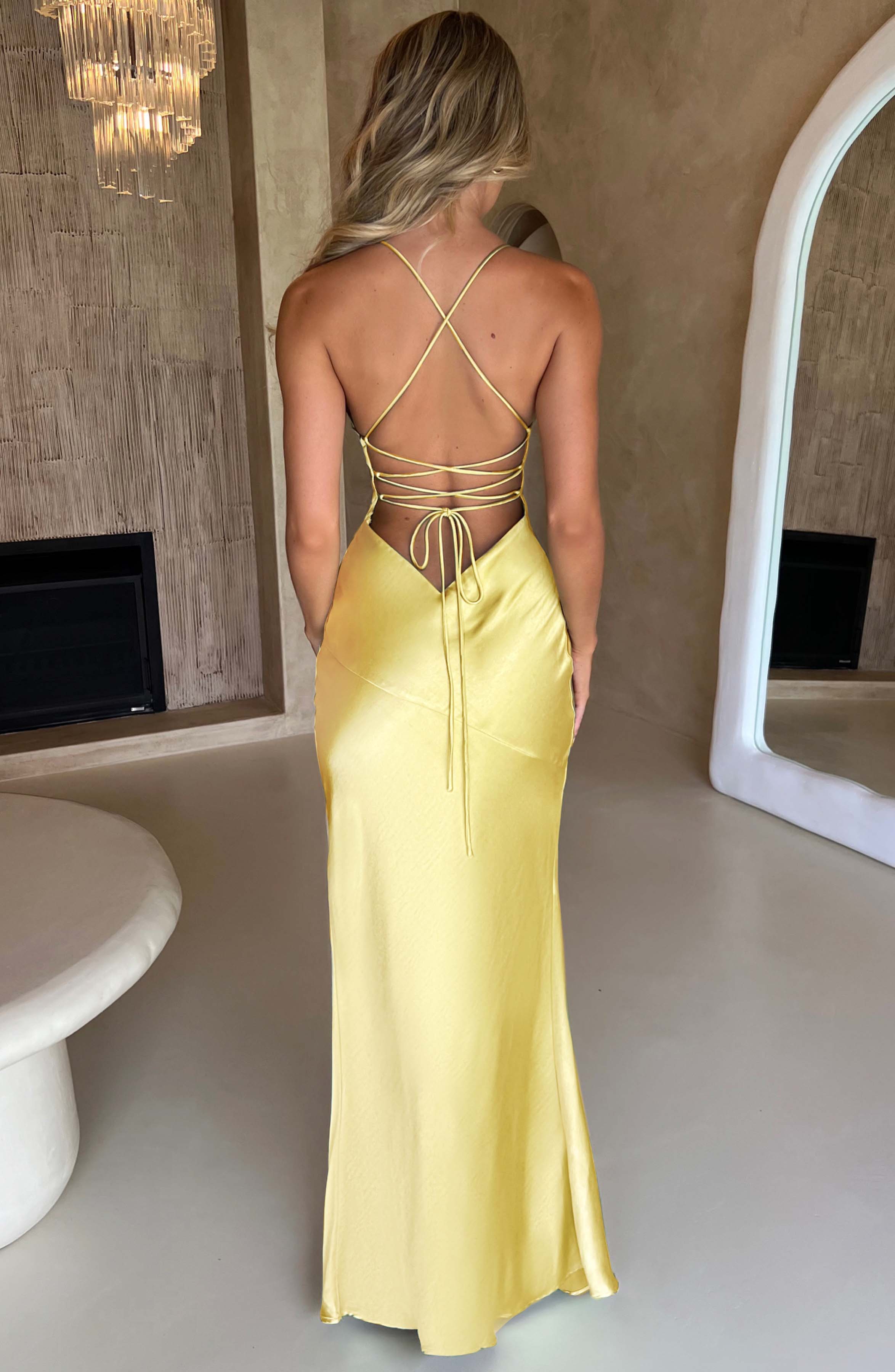 Eliza - Satin Maxi Dress Olivia The Label