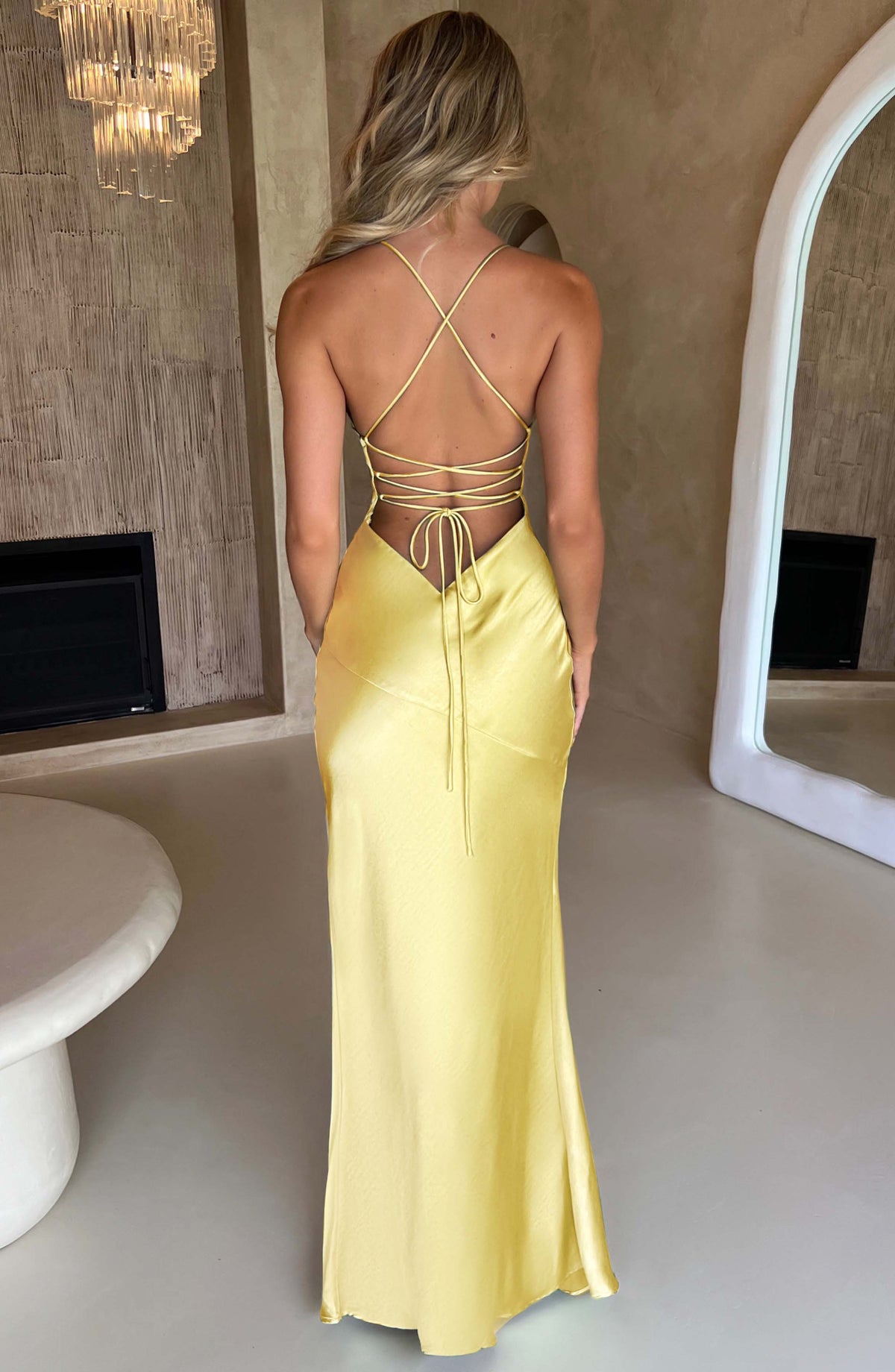 Eliza - Satin Maxi Dress Olivia The Label