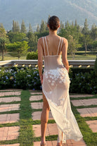 Aylee - Sleeveless Waisted Lace Maxi Dress Olivia The Label