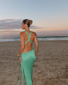 Merinda - Braided Maxi Dress with Split Olivia The Label