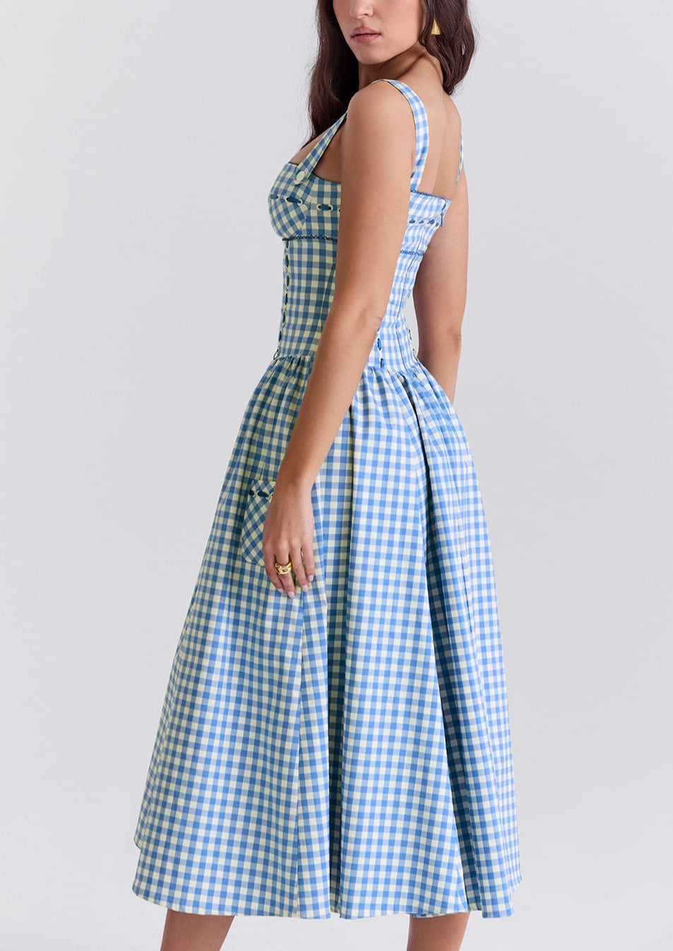 Zaria - Sleeveless Midi Sundress Olivia The Label