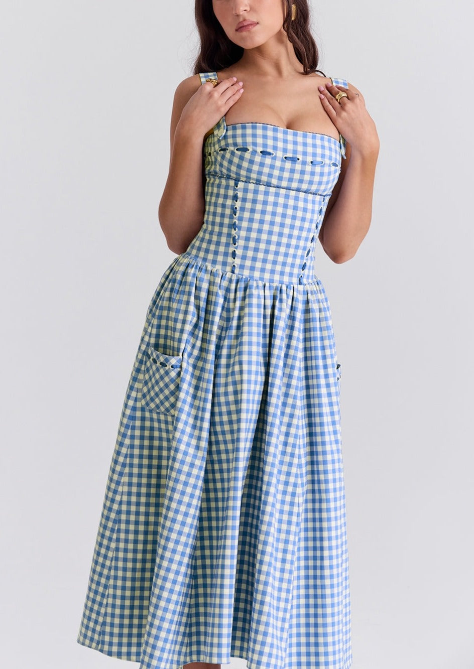 Zaria - Sleeveless Midi Sundress Olivia The Label