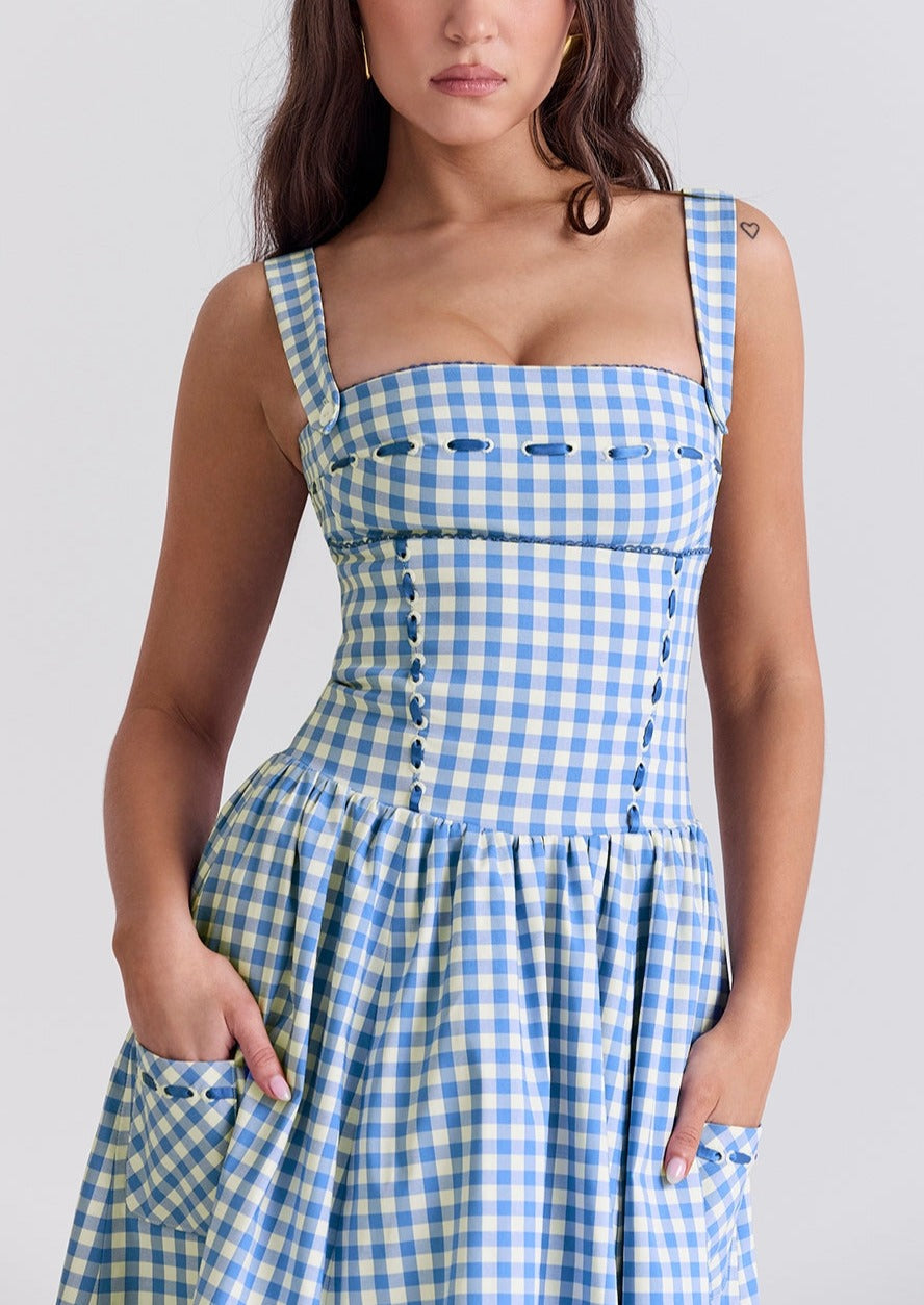 Zaria - Sleeveless Midi Sundress Olivia The Label