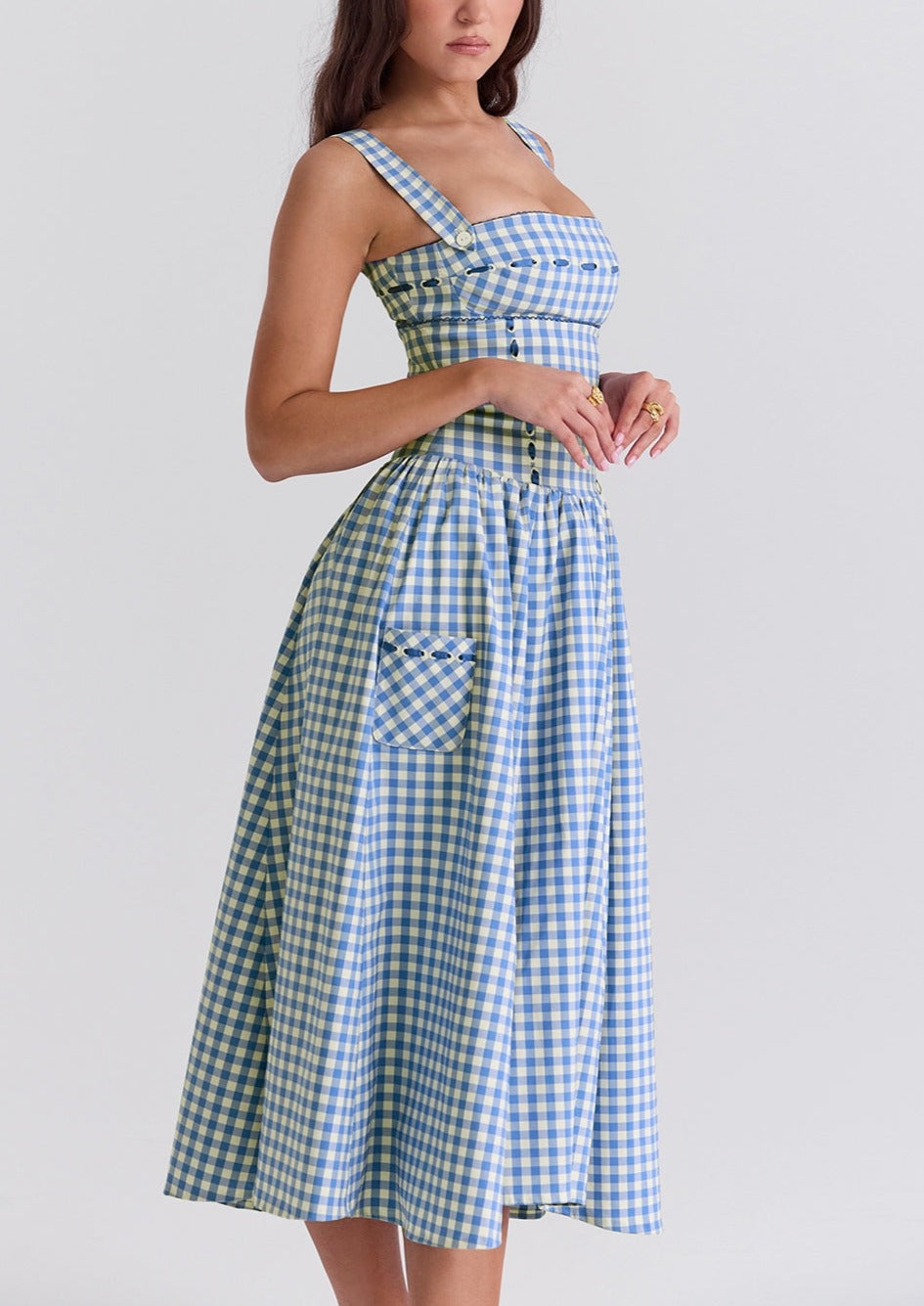 Zaria - Sleeveless Midi Sundress Olivia The Label