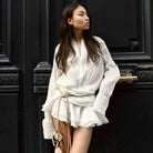 Brontë - Pleated Mini Dress Olivia The Label
